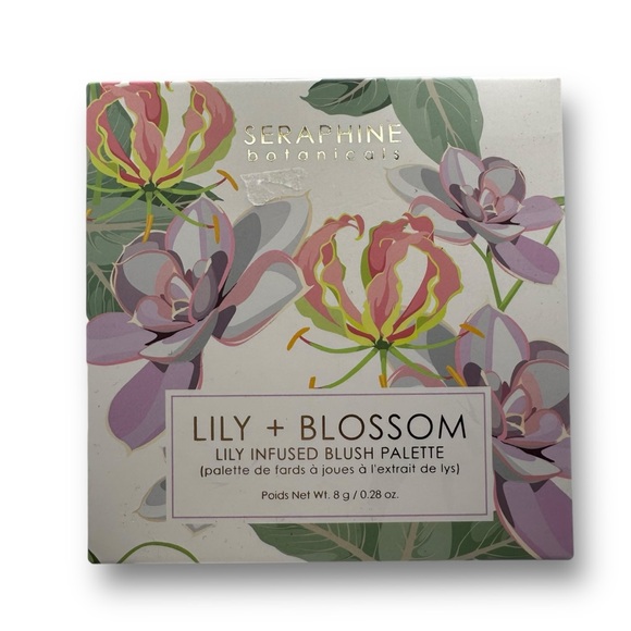 SERAPHINE BOTANICALS Lily + Blossom - Lily Infused Blush Palette 4 shades NIB - Picture 1 of 2